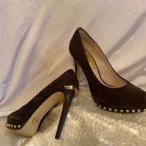 Michael Kors suede heel